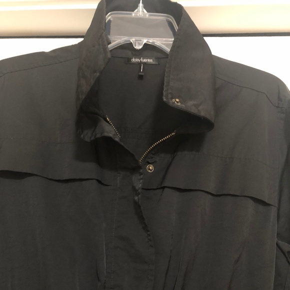 Daisy Fuentes Black Lightweight Coat - Picture 2 of 11